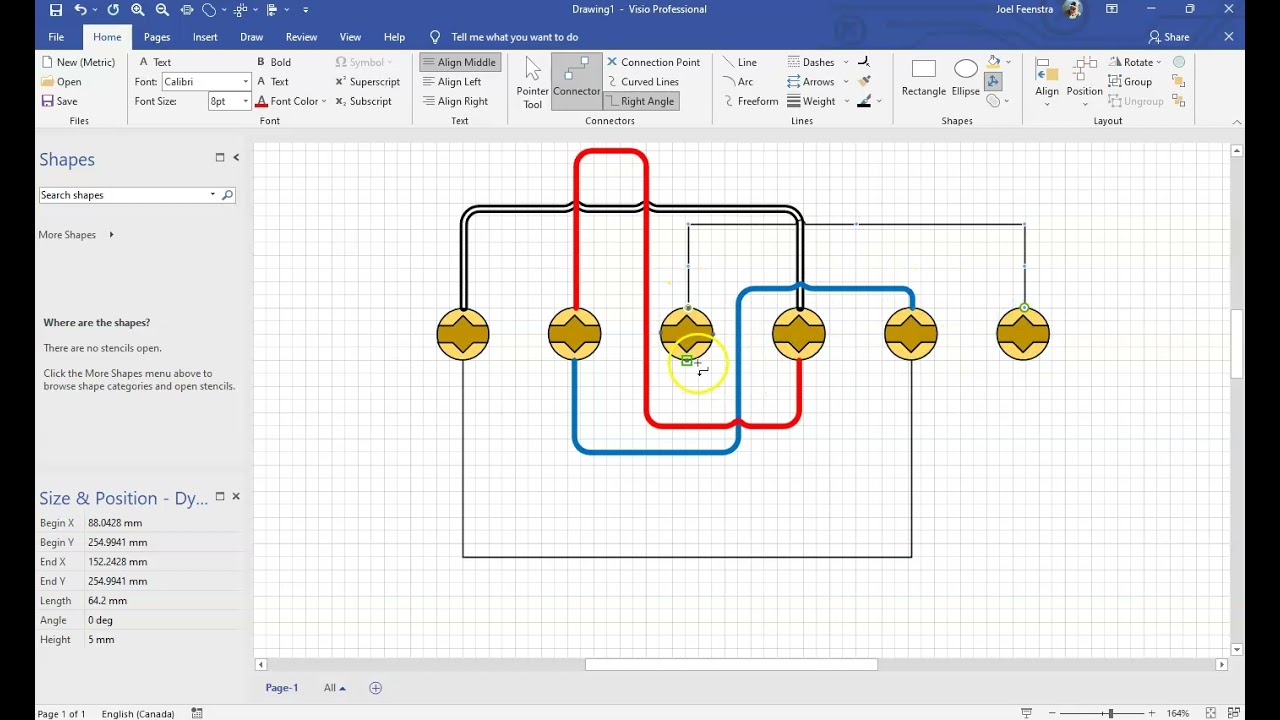 Video 6   Line rounding, weighting, and formatting in Visio