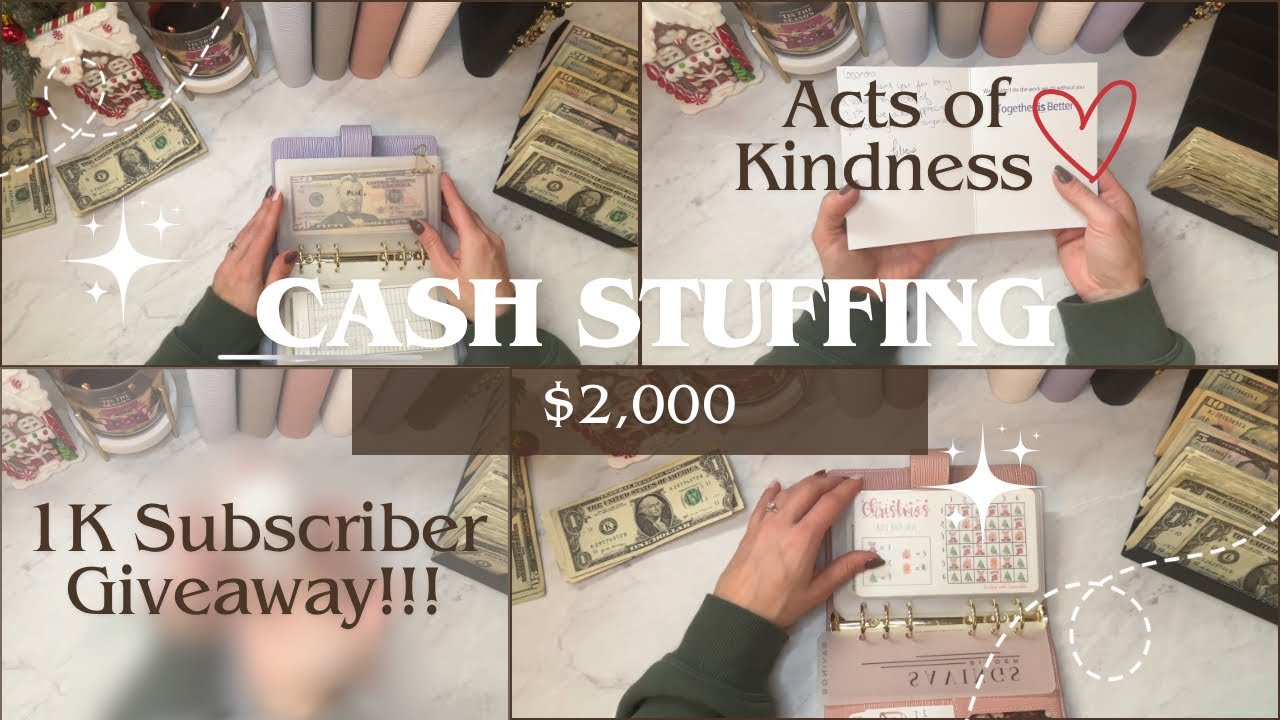 1K Subscriber Giveaway 🤩 | Cash Stuffing | $2,000 