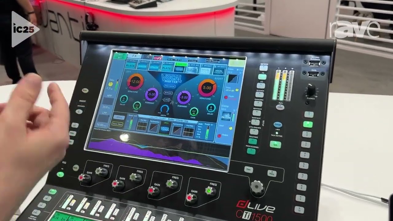 InfoComm 2025: Allen & Heath представляет обновлённый микшер студийных эффектов dLIVE RackUltra FX