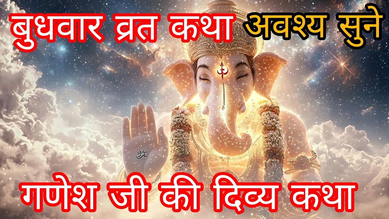 बुधवार व्रत कथा।। गणेश जी की कथा 🙏 गणेश जी की यह दिव्य कथा सुनने से जीवन के सभी कष्ट दूर हो जायेंगे 