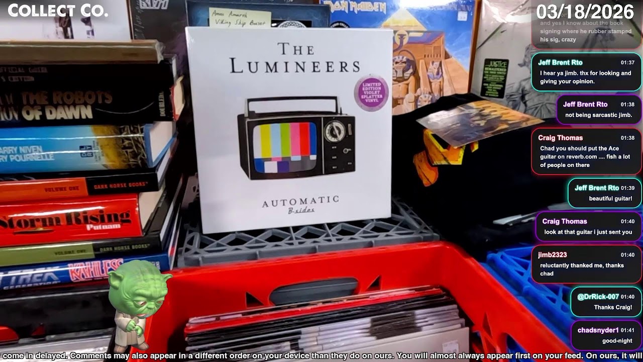 LIVE Vinyl Record Sale (Wednesday, 03/18/2026)