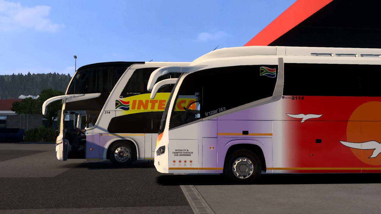 INTERCAPE Sleepliner and Budgetliner Bus Convoy