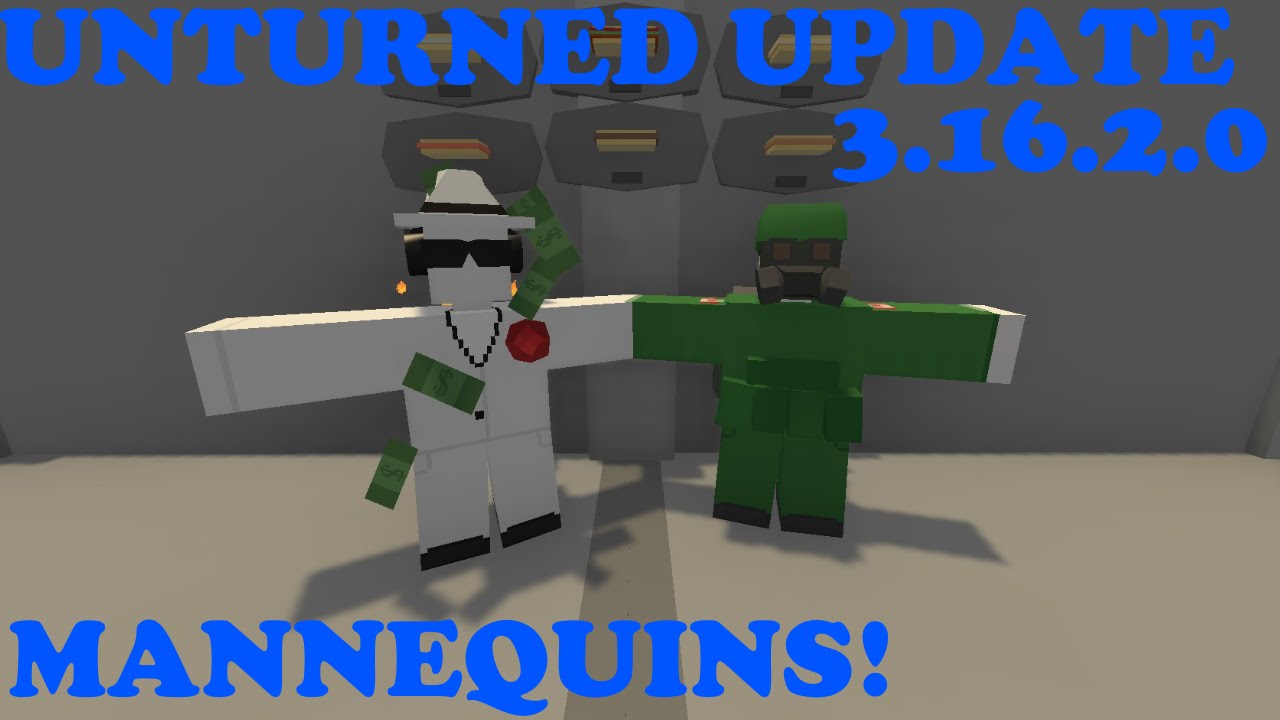 Unturned - Update 3.16.2.0 - New mannequins, plaques and sandwiches!