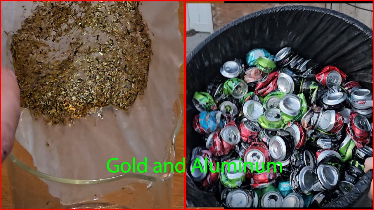 Aluminum melting with some gold recovery!