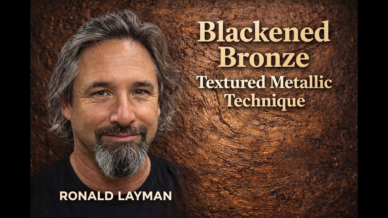 Faux painting techniques for walls, Metallic bronze plaster