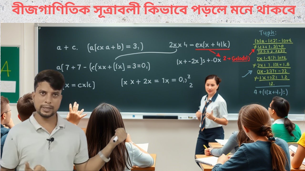 বীজগাণিতিক সূত্রাবলী কিভাবে পড়লে মনে থাকবে।বীজগাণিতিক সূত্রের ব্যাখ্যামূলক আলোচনা। EMC Show
