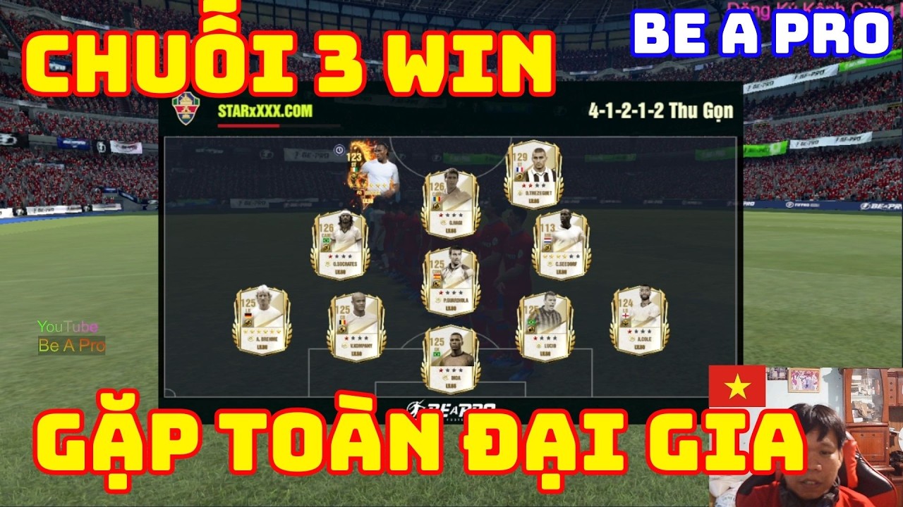 Chuỗi 3 Win Rank Cao – Gặp Cao Thủ Cực Khó Thở | Be A Pro Football