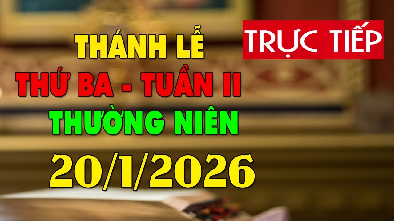 Trực tuyến Thánh Lễ hôm nay 4:00:AM Thứ Ba ngày 20/1/2026 - Trực tiếp Thánh lễ hôm nay | TLTT