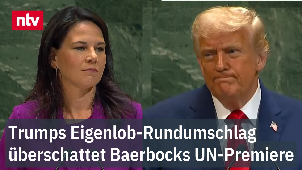 Trumps Rundumschlag &uuml;berschattet Baerbocks UN-Premiere - US-Pr&auml;sident hat nur Lob f&uuml;r sich