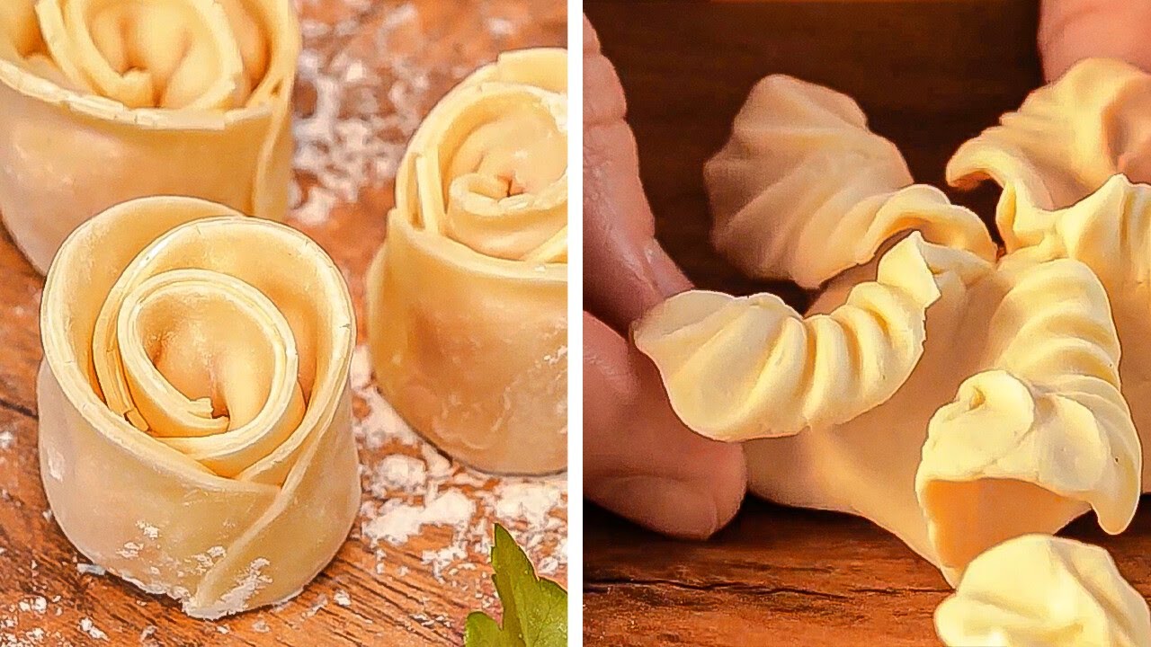 Ideias legais de massa e formas fantásticas de produtos de massa