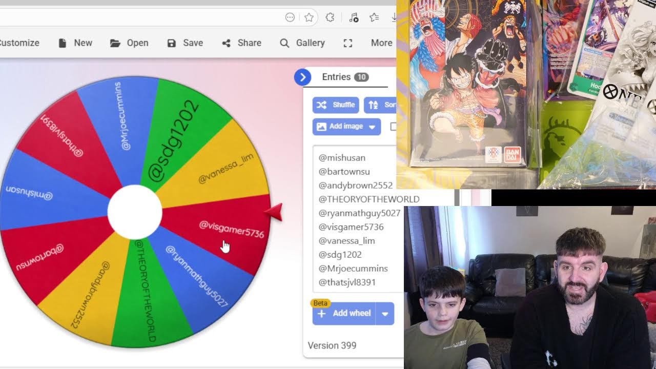 One Piece Giveaway LIVE