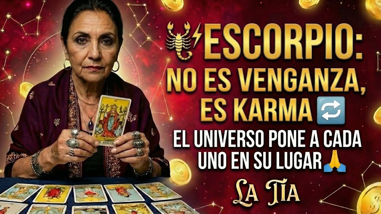 🔥♏ ESCORPIO: &iexcl;NO ES VENGANZA, ES KARMA! 💥⚖️ EL UNIVERSO PONE A CADA UNO EN SU LUGAR 📉🤫
