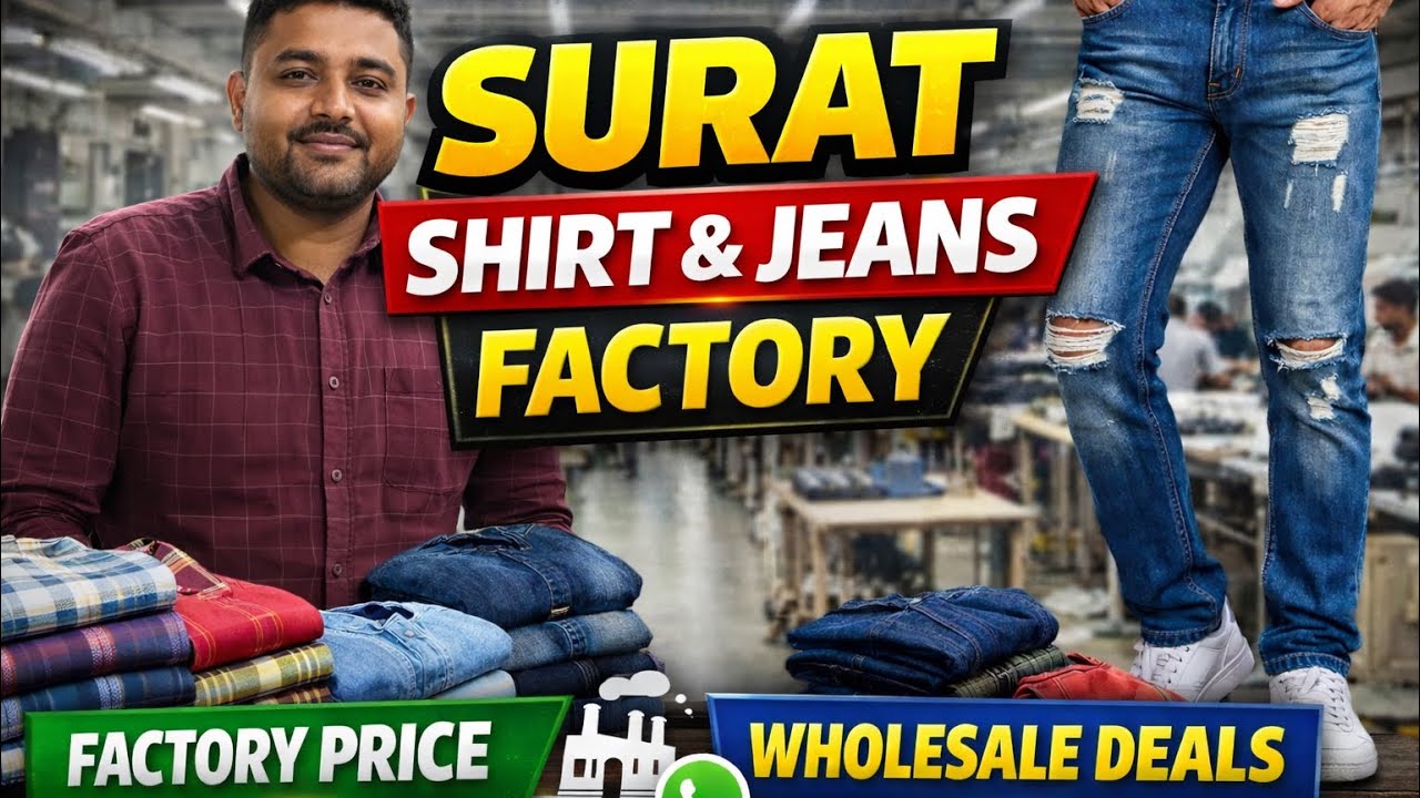 Shirt & Jeans Manufacturer in Surat | Mens Wear Wholesale Factory