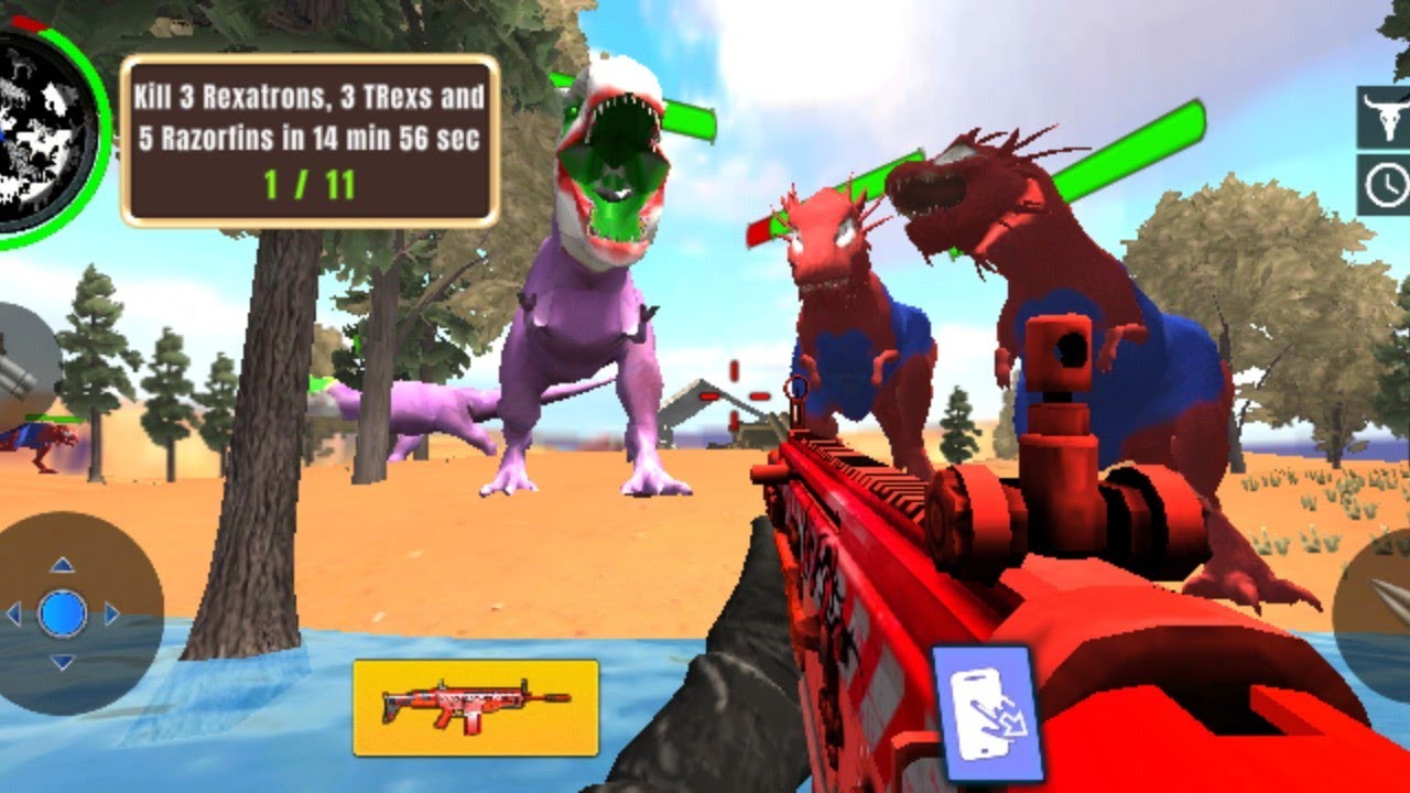 Wild Animals Hunter 3D- Dinosaur   Hunter Game new Android Game play#gaming 