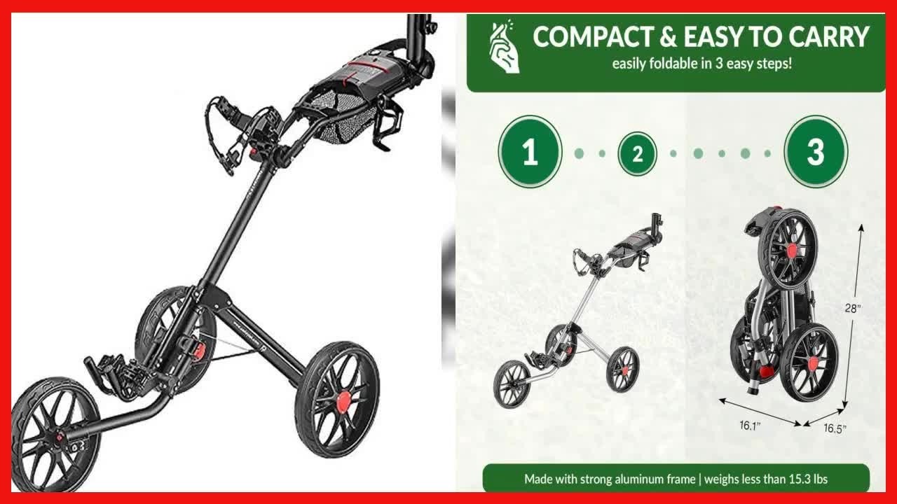 Caddylite 15.3 V2 Golf Push Cart Review: Lightweight, Compact, and Built to Last