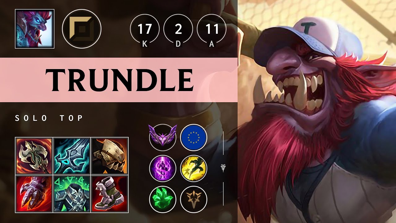 Trundle Top vs Renekton: Triple Kill, Legendary - EUW Master Patch 14.18