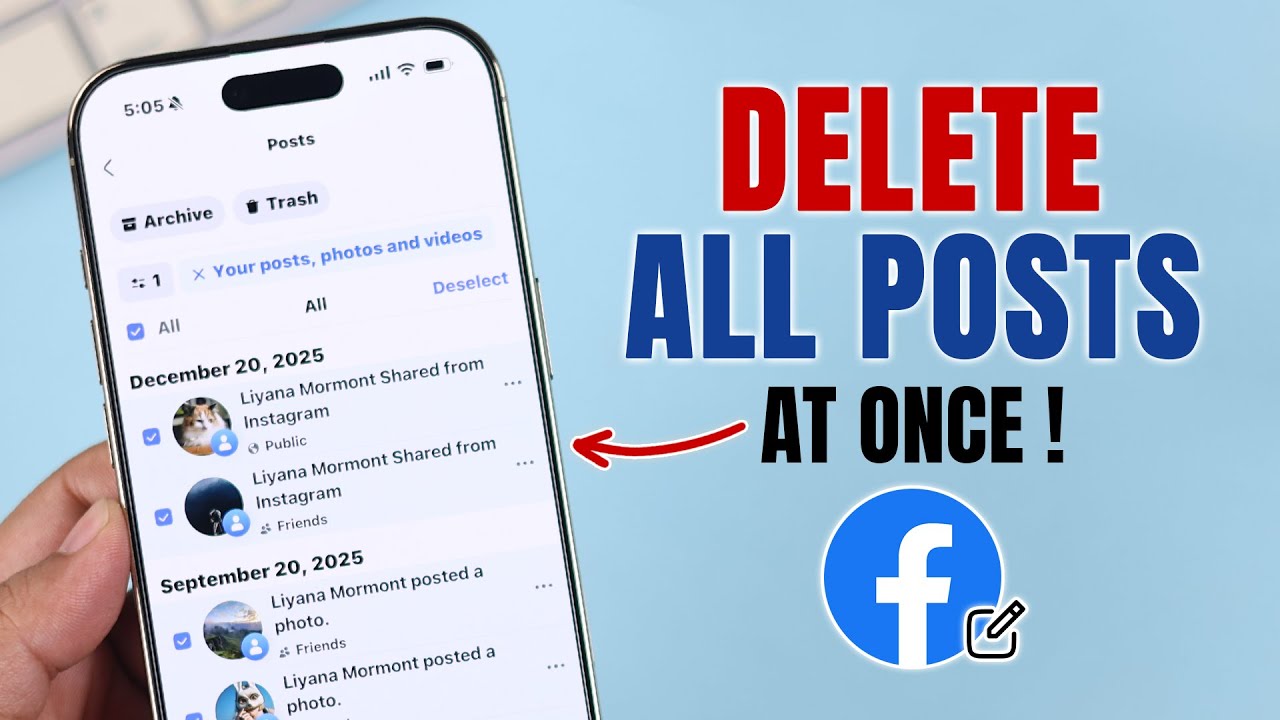 Как удалить все публикации в Facebook сразу! [Последнее руководство 2026 года]