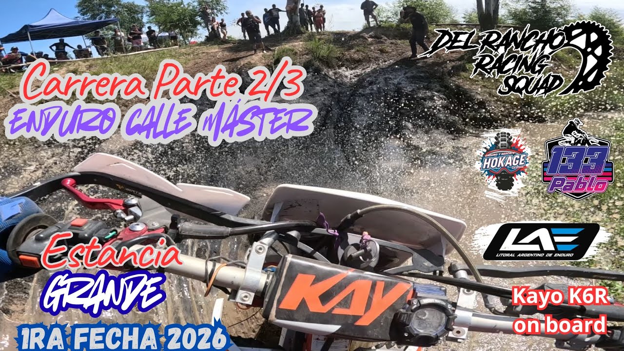 Kayo K6 R 🚀🏁 / 1er Fecha LAE 2026 🇦🇷 / Enduro calle Máster puesto 3 🥉 / #moto #kayo #enduro #gopro 