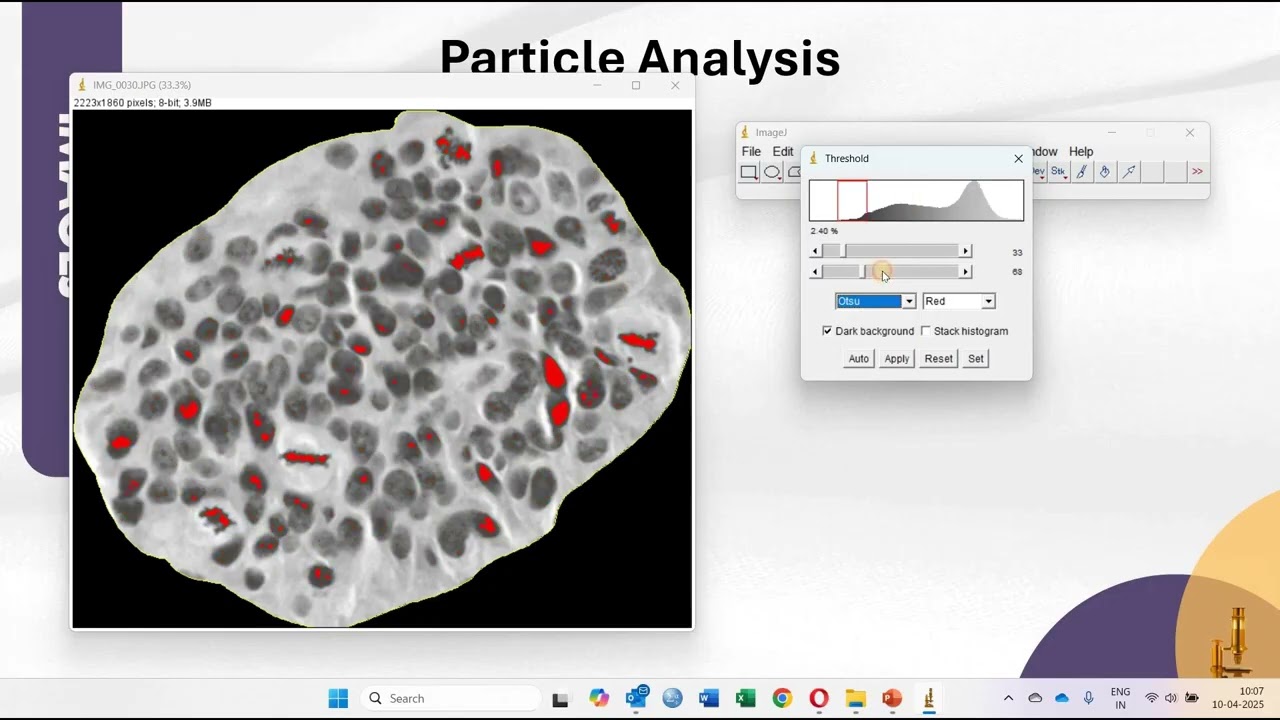 Image J: Analyzing Particles
