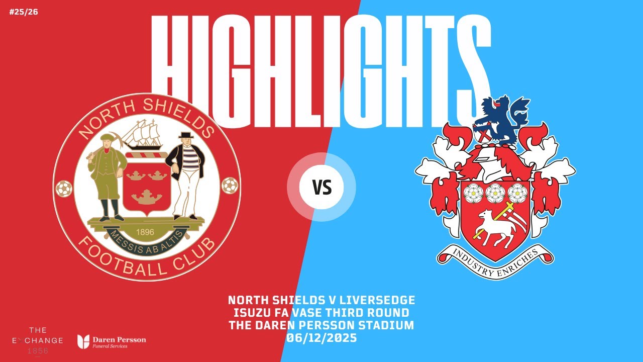 Highlights | North Shields 1 Liversedge 1 (North Shields win 6-5 on penalties)