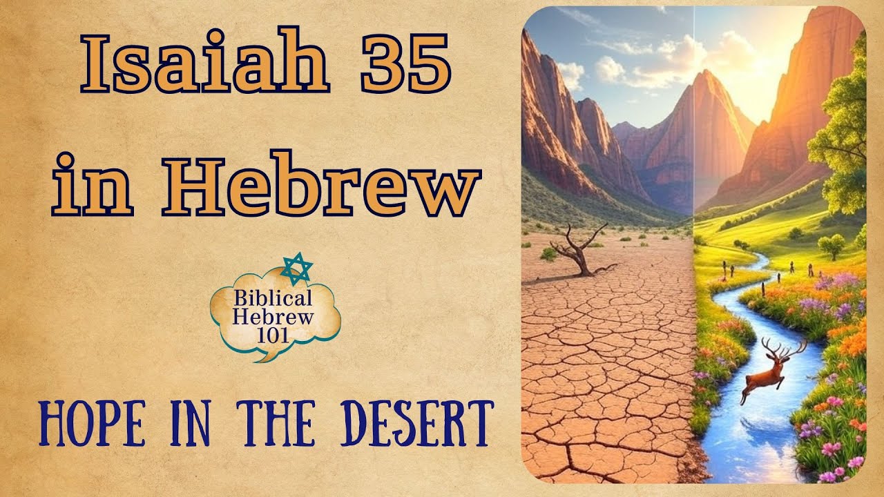 ISAIAH 35 in Biblical Hebrew | Read the Bible in Original Hebrew With Translation | Bible Study
