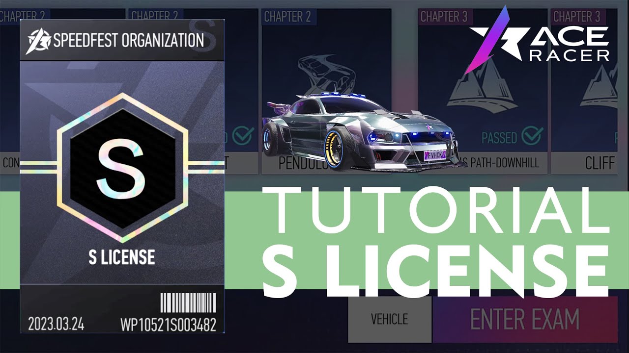 Pake ARES di S LICENSE EXAM - Ace Racer