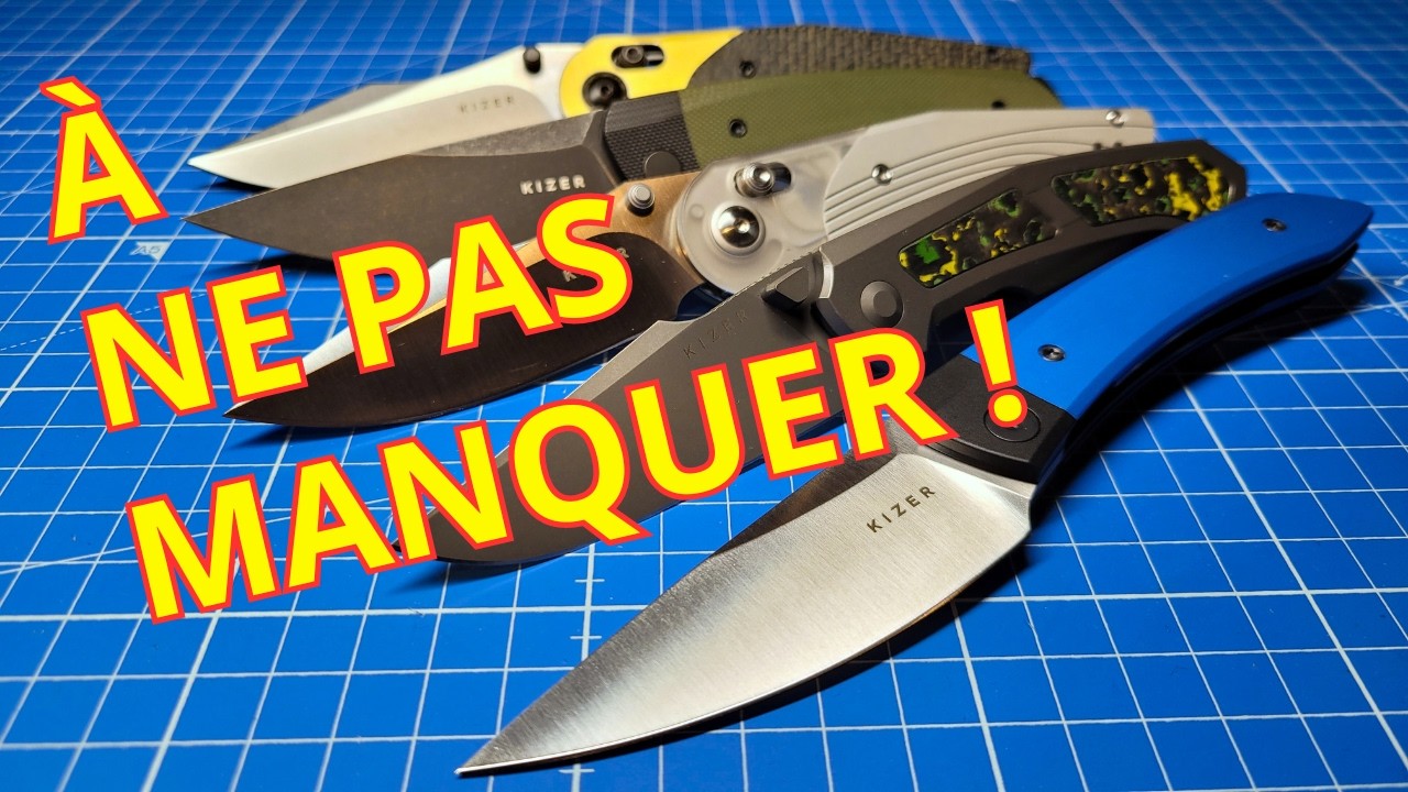 3 couteaux EDC à ne pas manquer : KIZER Feweed - minis Momo et Mystic