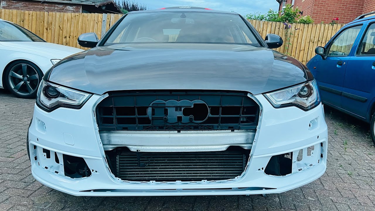 Rebuilding a salvage damaged Audi A6 c7 from copart Uk part 3