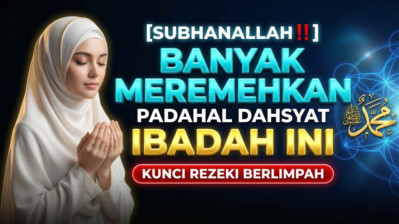 SUBHANALLAH ‼️Banyak Meremehkan, Padahal DahsyatIbadah Ini Kunci Rezeki Berlimpah