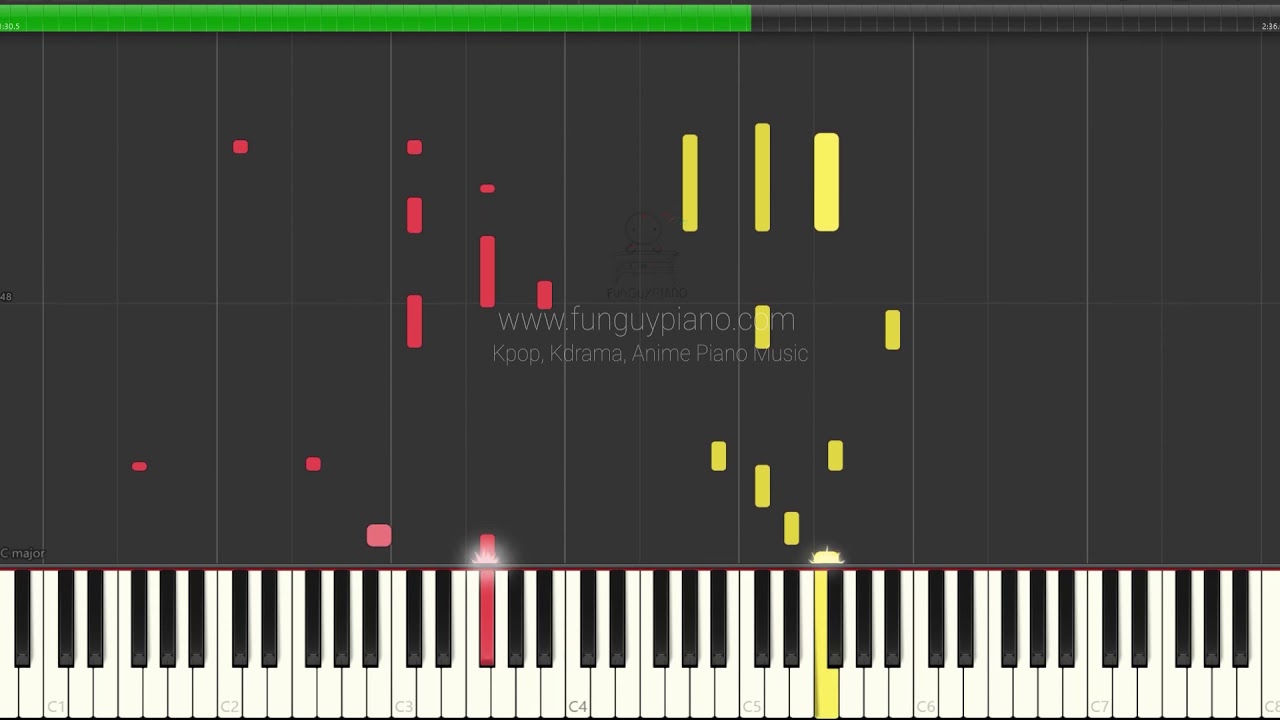 [Funguypiano Ver.] BTS Jin「Moon」 Piano Tutorial