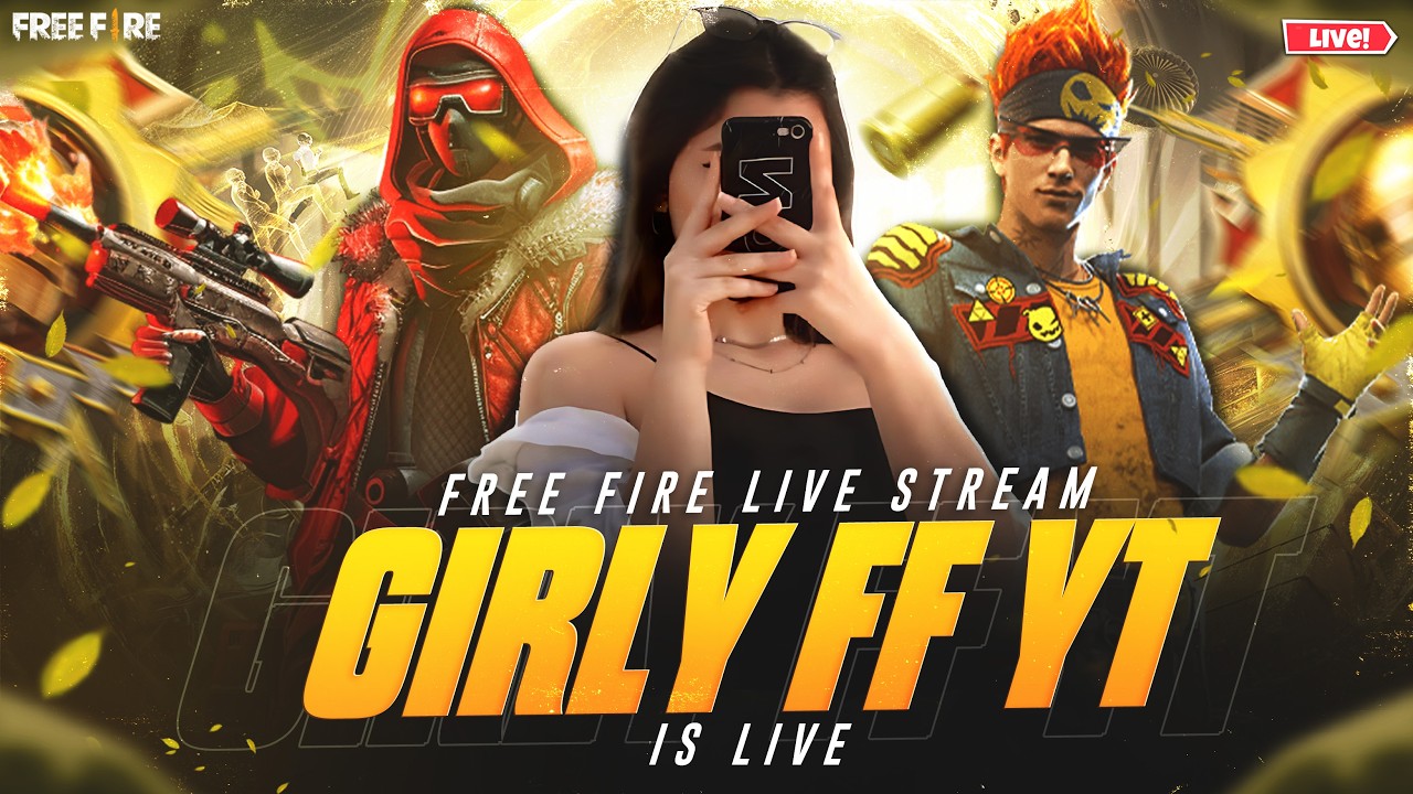 🔴GIRLY IS LIVE💖LIVE GUILD TEST & REACTION ✌🏻 #rggamerlive #freefire #raistar #classyff #girlyoutuber