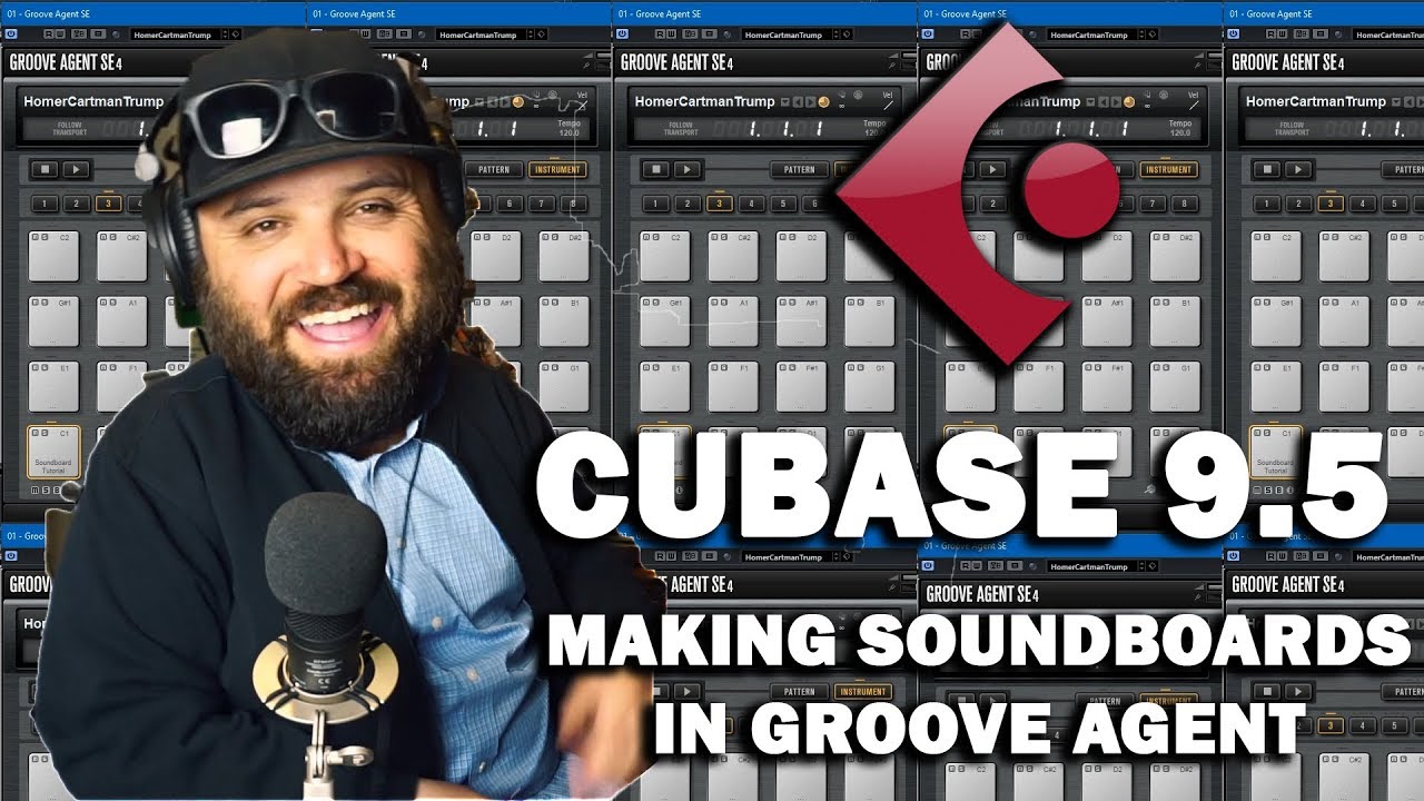 Cubase 9.5 Tutorial - How To Make a Soundboard in Groove Agent