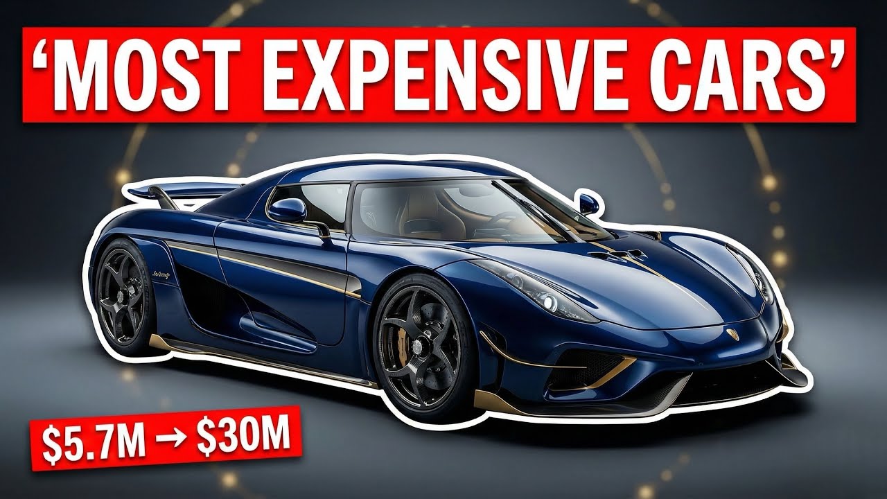 The 10 Most Expensive Cars on Earth (2026) — From $5.7M to $30M