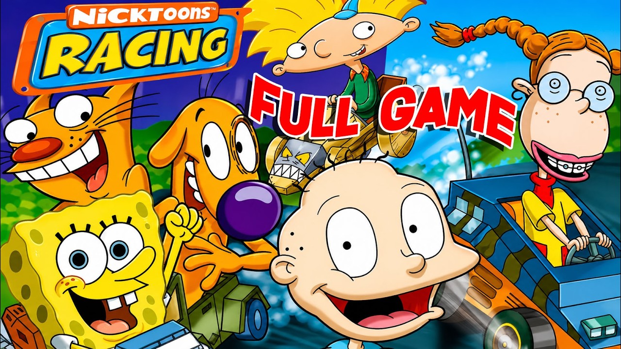 Nicktoons Racing FULL GAME Longplay (PS1, PC)