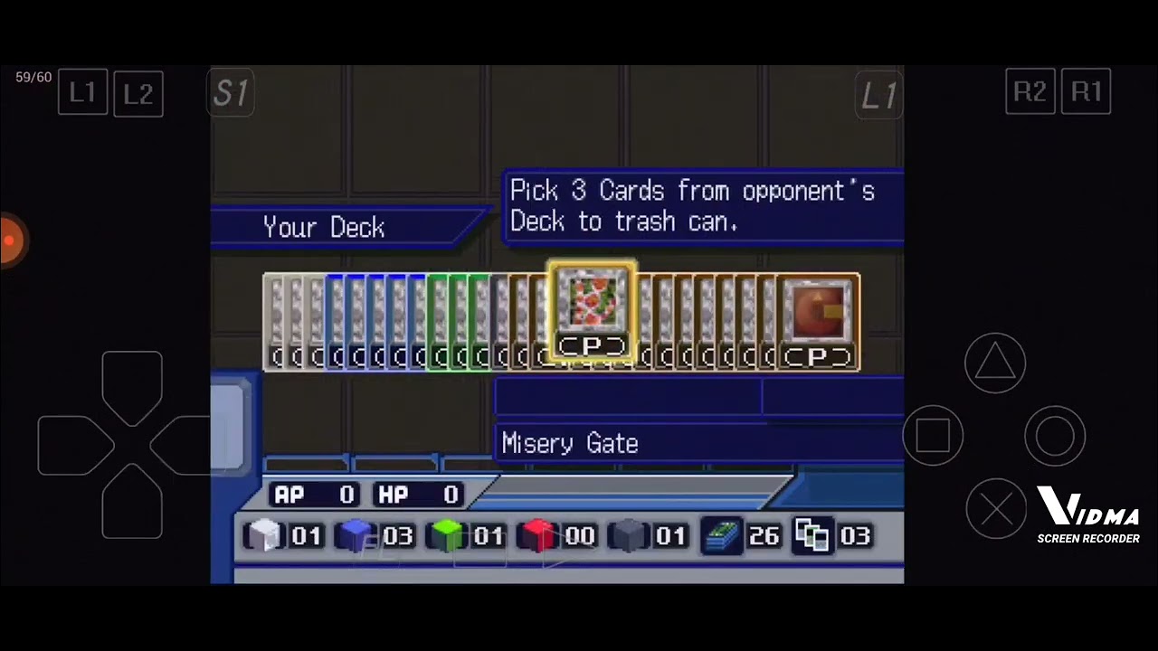 Digimon world 3 card battle vs kingetemon. Easy win with this deck 😂
