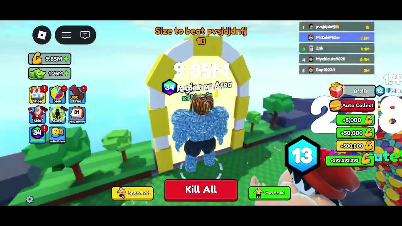 Eat Pizza To Grow GIGACHAD Roblox Summer 10.0000000M 