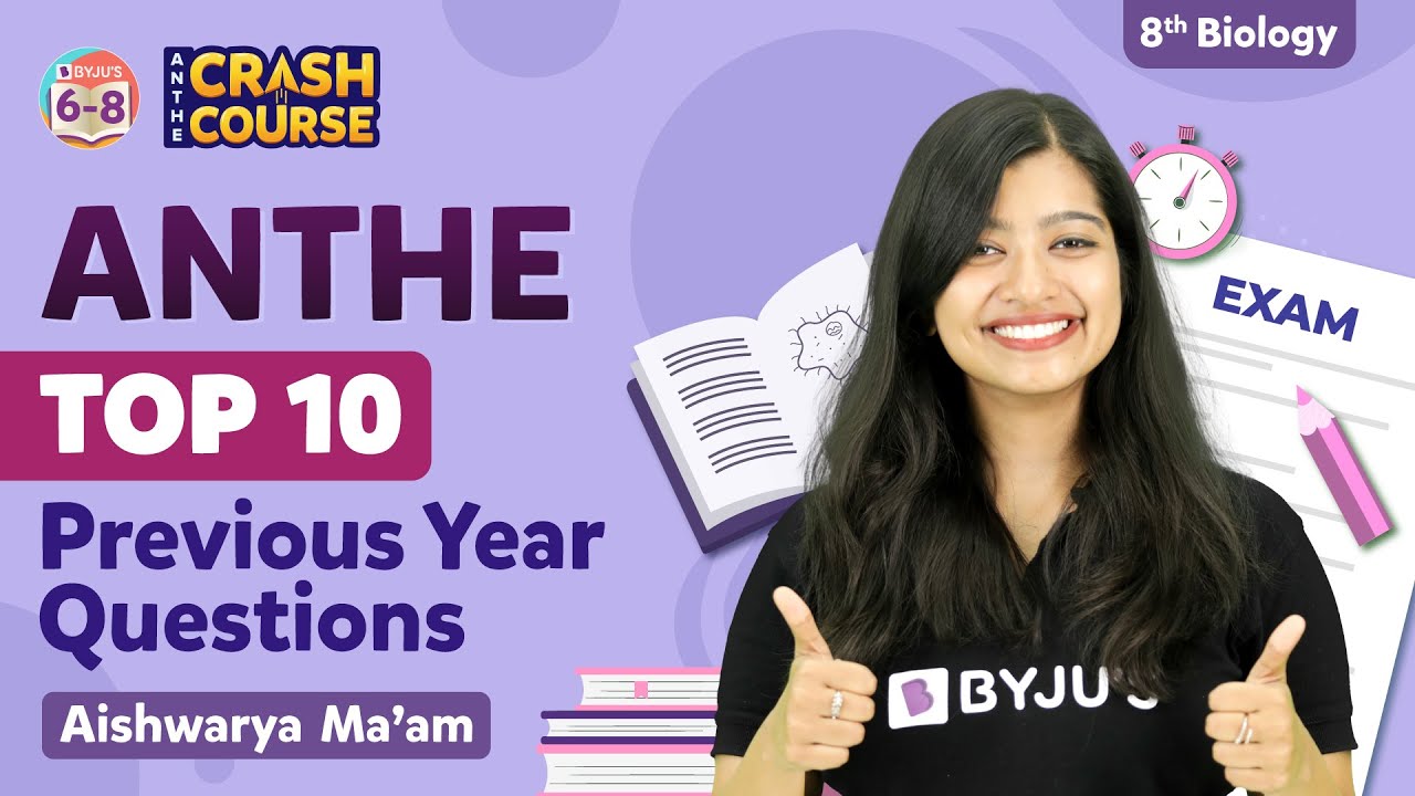 Top 10 ANTHE Previous Year Questions with Solutions from Class 8 Biology | ANTHE 2022 Preparations