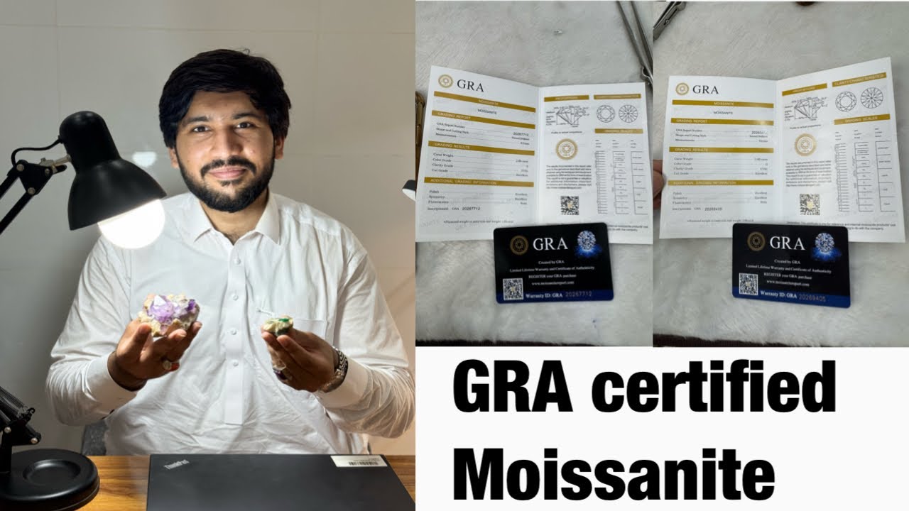 GRA certified Moissanite