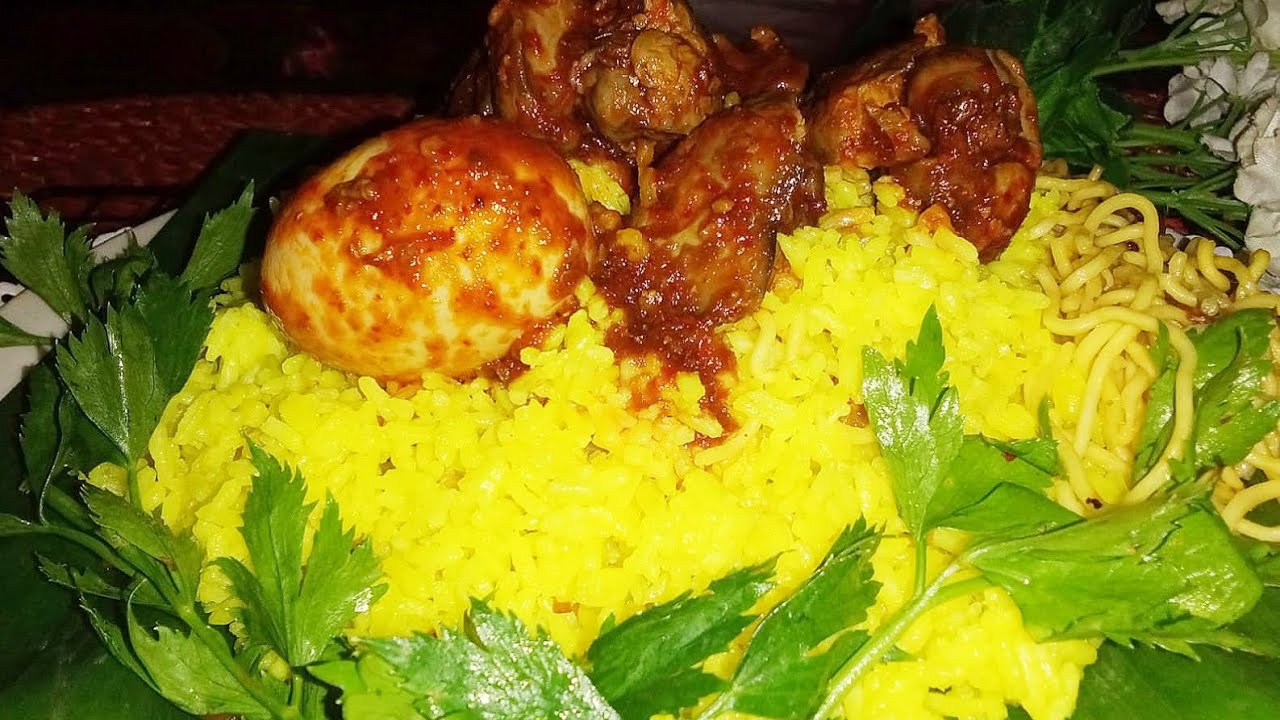 NASI KUNING MENTEGA ATI AMPELA 👍😍