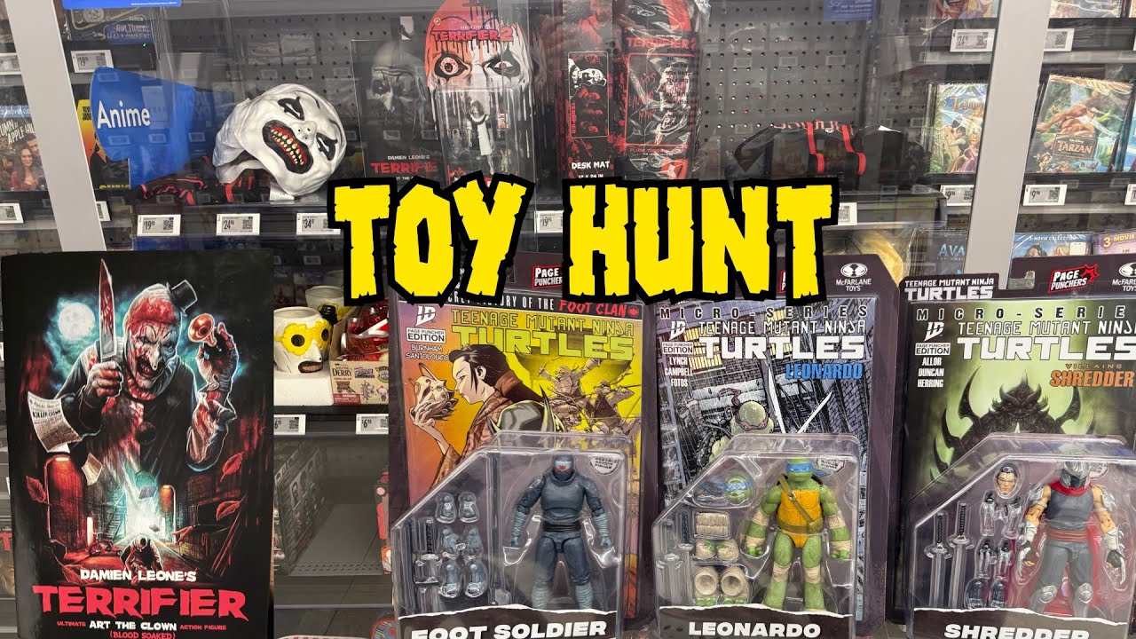 Новые игрушки Mcfarlane TMNT и новый Neca Terrifier в Walmart (Toy Hunt)