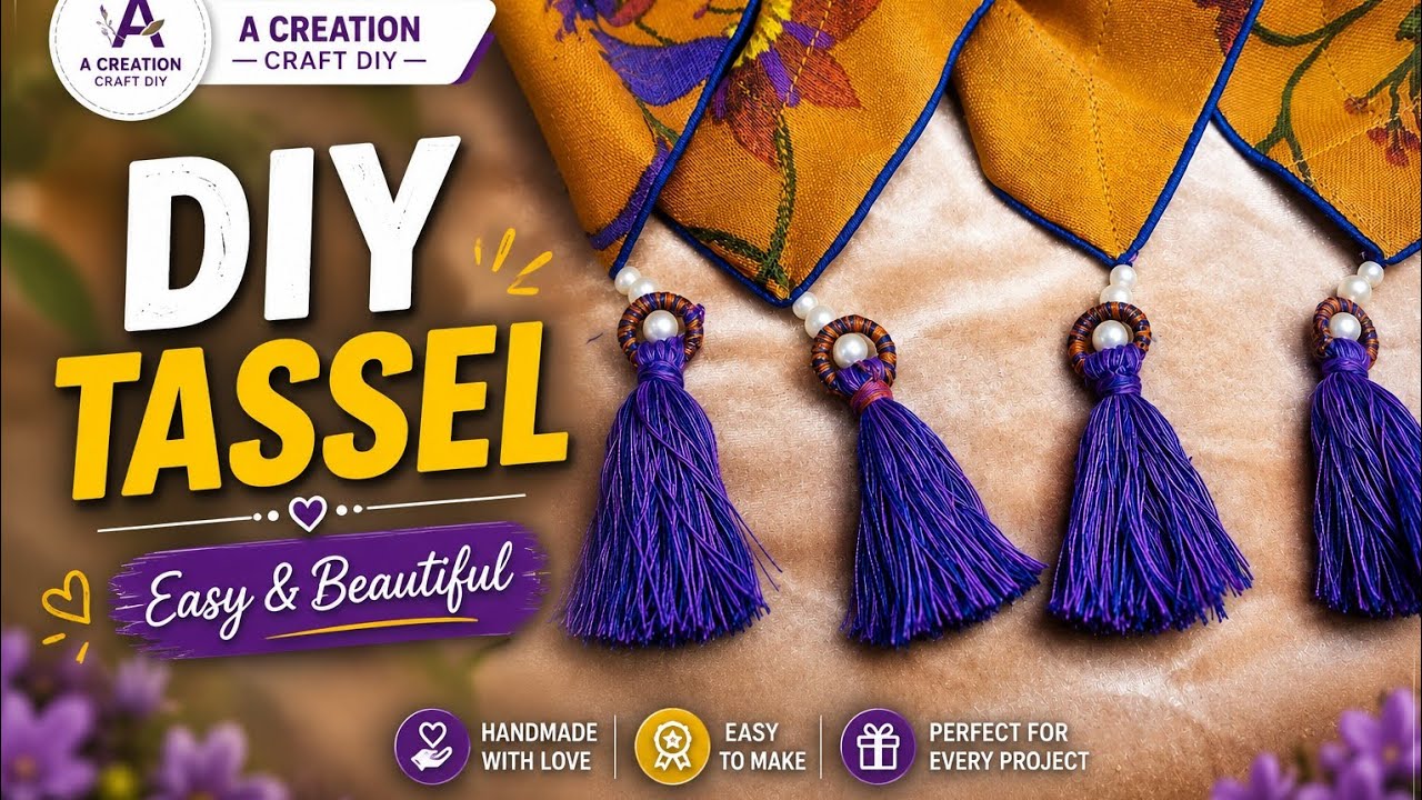 Amazing DIY Tassel Making 😍 | Easy Craft for Beginners