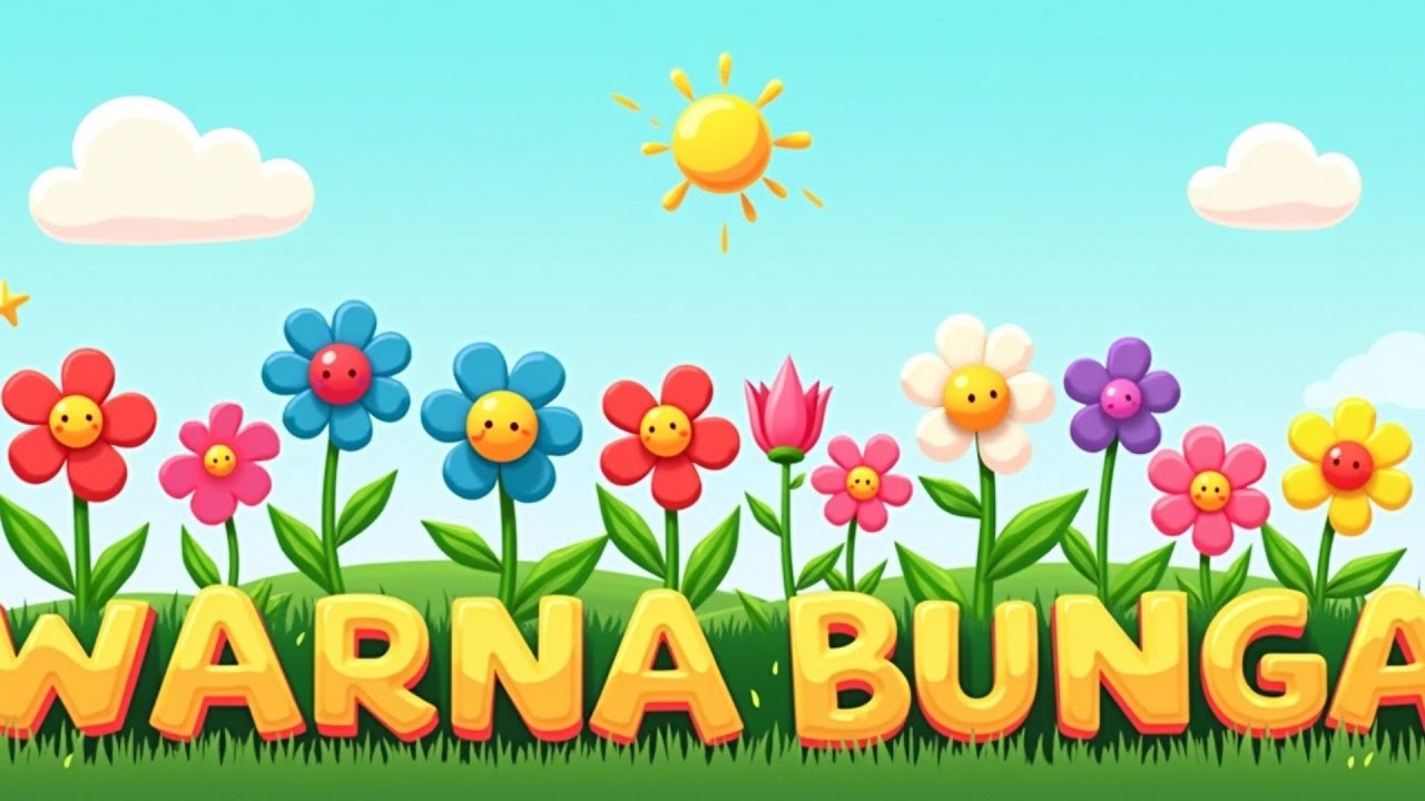 LAGU ANAK ANAK | WARNA BUNGA | MENGENAL MACAM BUNGA