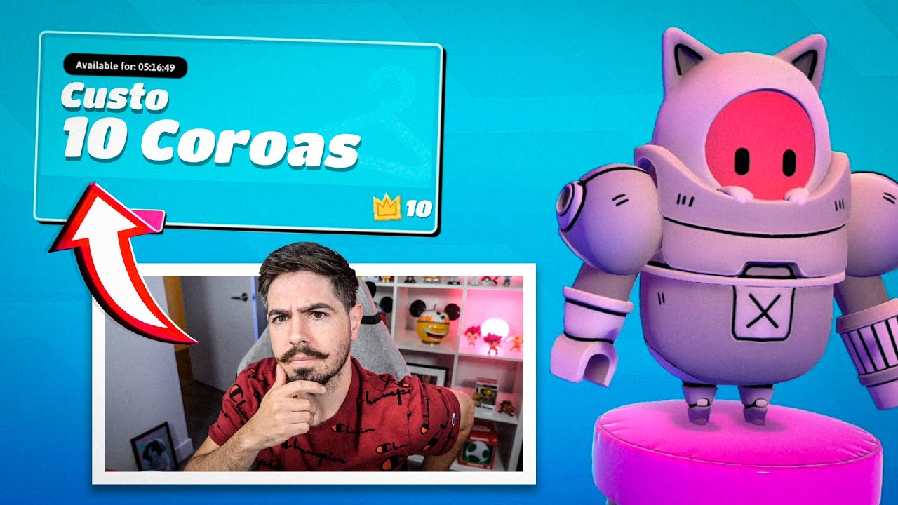 O LENDÁRIO GATO ROBO QUE CUSTOU 10 COROAS! FALL GUYS