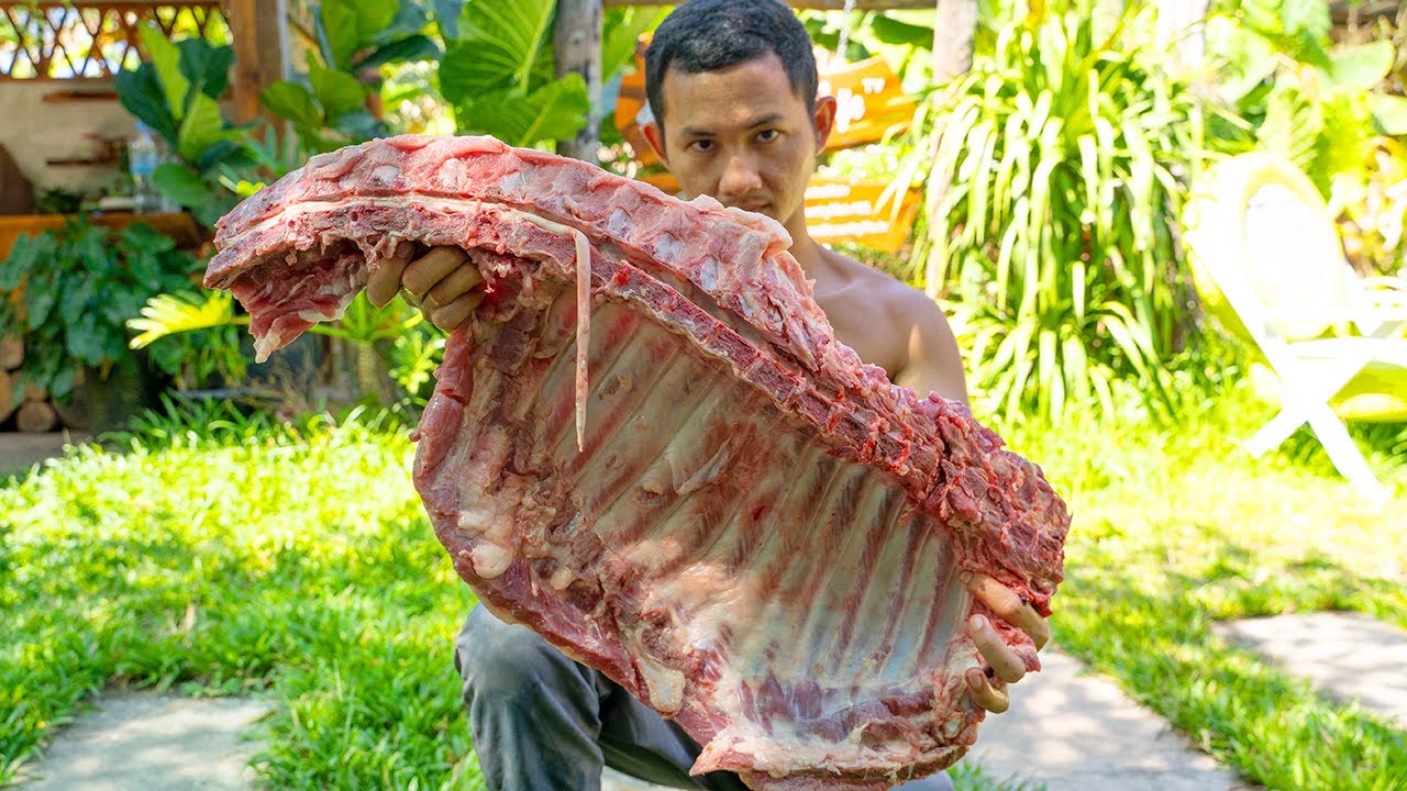 7.5kg Pork Ribs Cooking