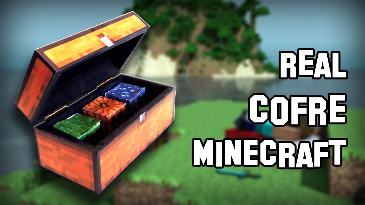 ✔ Cómo Hacer el Cofre (Chest) de Minecraft Real con Plantillas Descargables