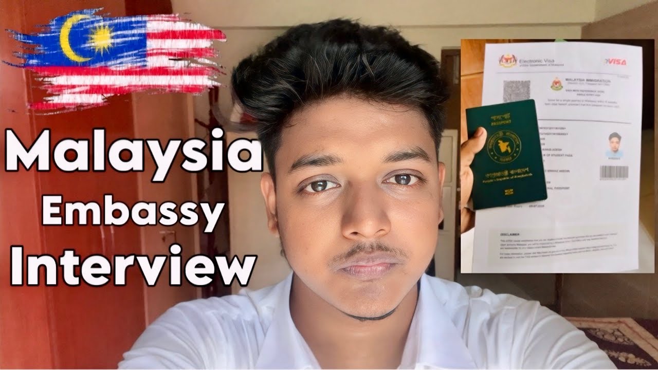 ভিসা ইন্টারভিউ দিতে যেয়ে বিপদে পরলাম 😢| Malaysia Embassy Interview | Minhaz Explores 
