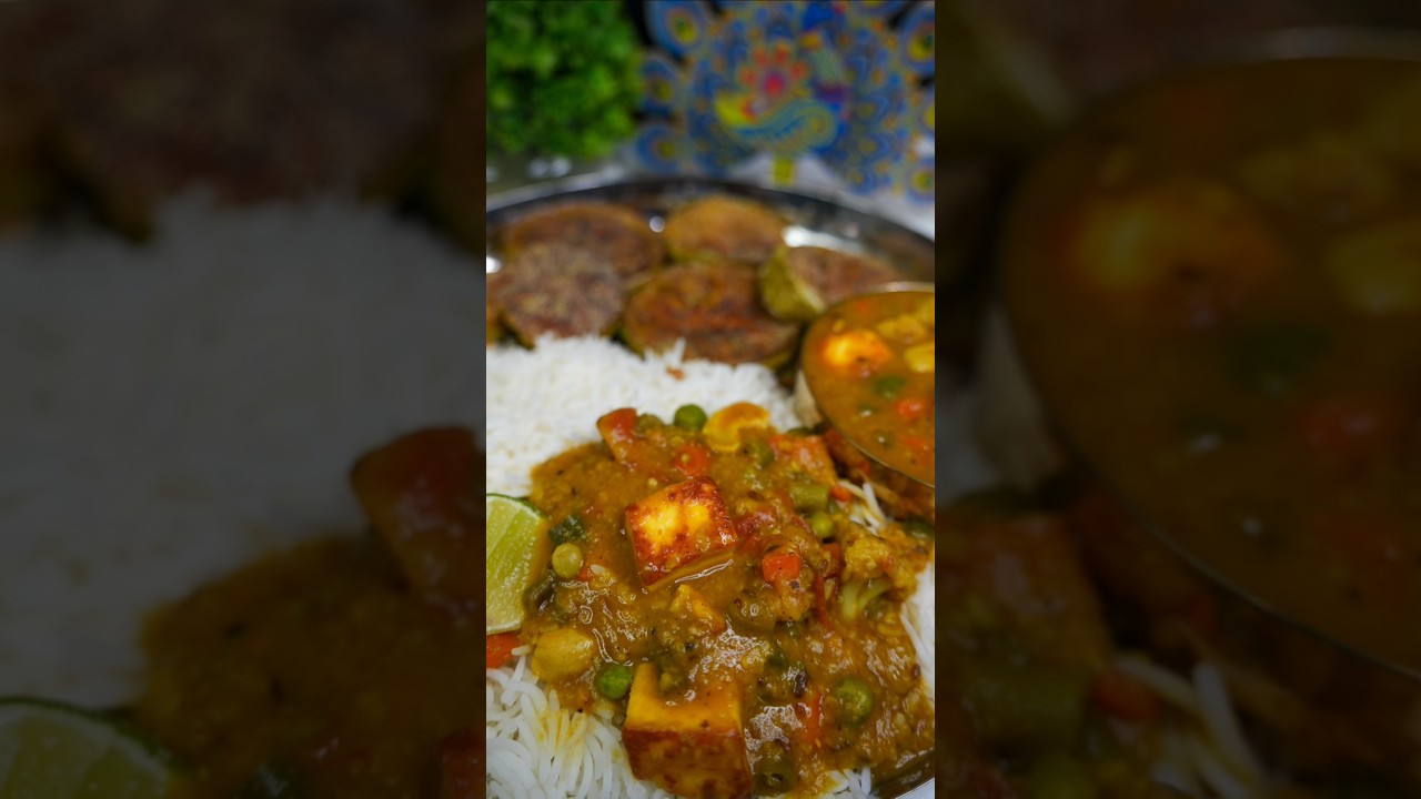 Bengali Pure Veg Thali ASMR #shorts