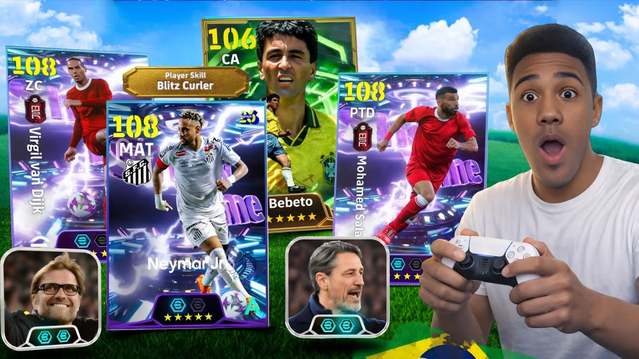 Neymar BLITZ CURLER GRATIS e NOVIDADE do GAMEPAD com NOVOS Técnicos  no eFootball 2026 Mobile