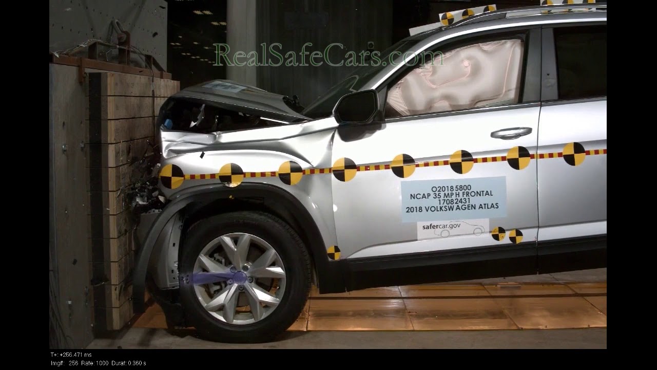 Volkswagen Atlas (2018-2020) Crash Tests (Side-Pole, Rear-End, Front, Side)