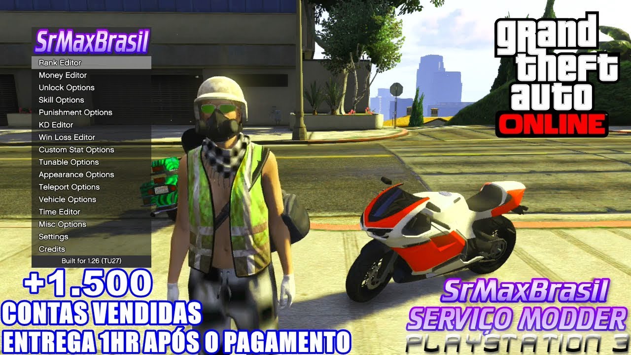 GTA V UPANDO CONTA DE CLIENTE PRA PS3 (TRILIONÁRIA) 100%UPADA/ (HD)
